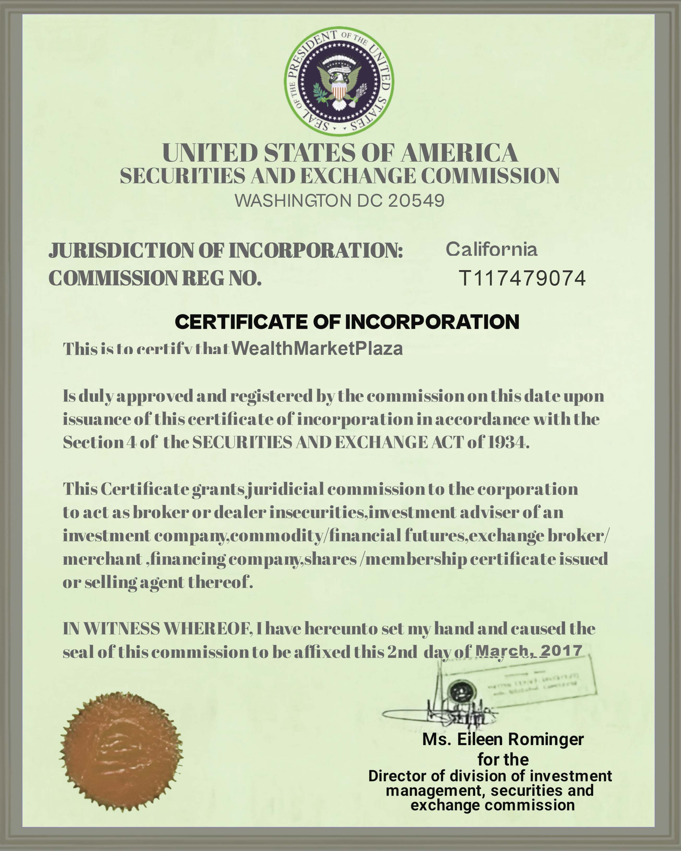 US Certification